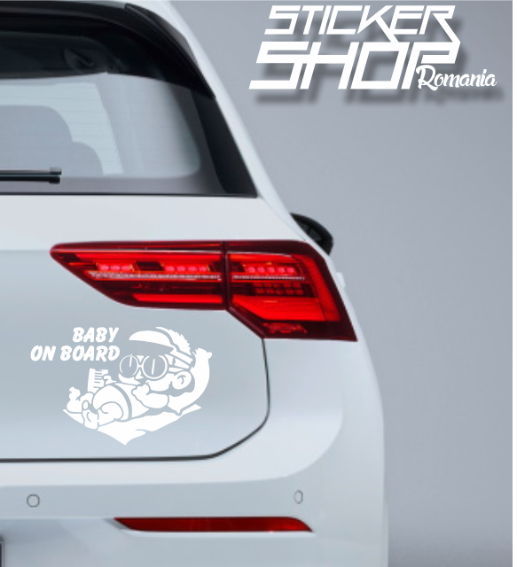 Sticker Baby on Board plaja