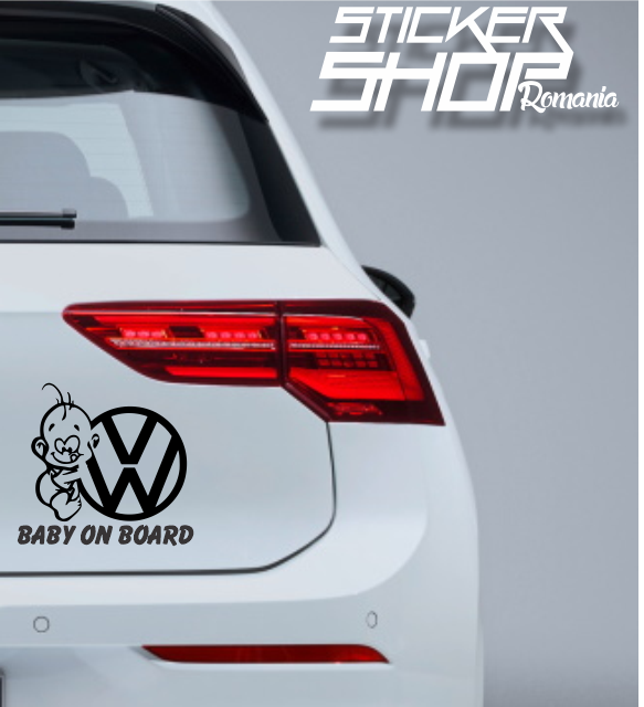 Sticker Baby on Board baiat vw volkswagen