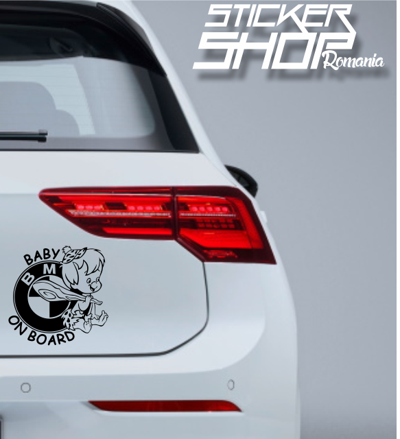 Sticker Baby on Board baiat bmw