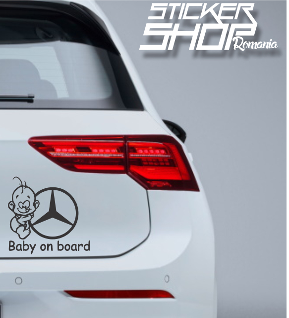 Sticker Baby on Board Mercedes