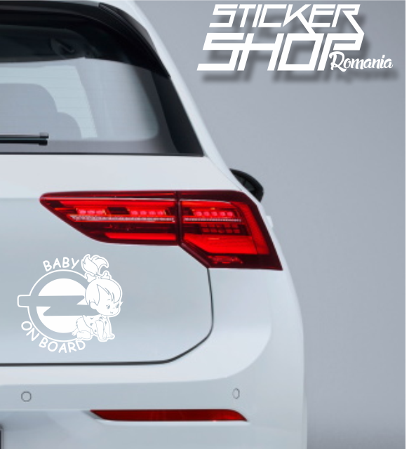 Sticker Baby on Board fetita opel