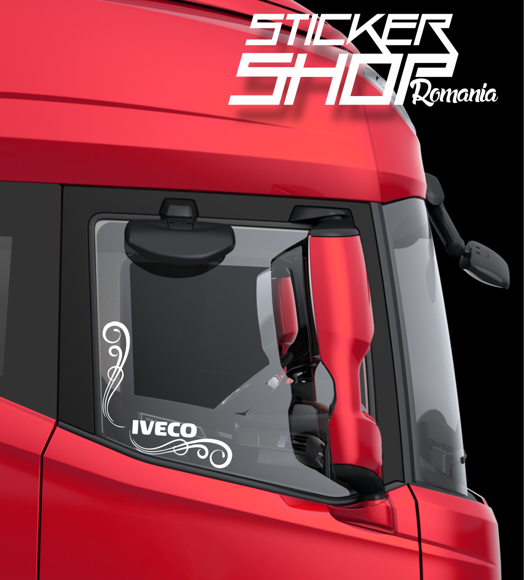 Set 2 Stickere Geam lateral Iveco 2