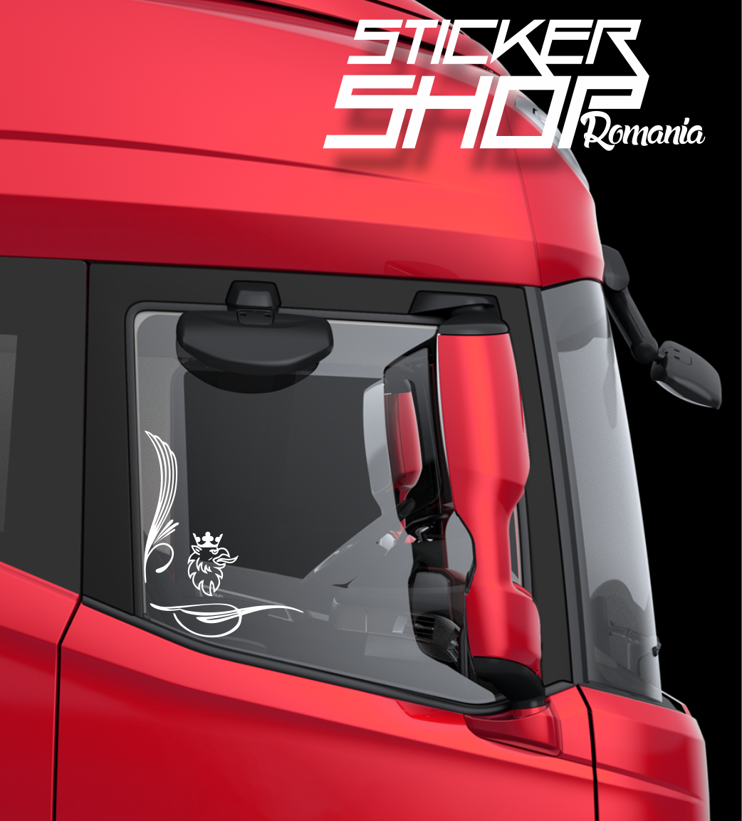 Set 2 Stickere Geam lateral Scania 4