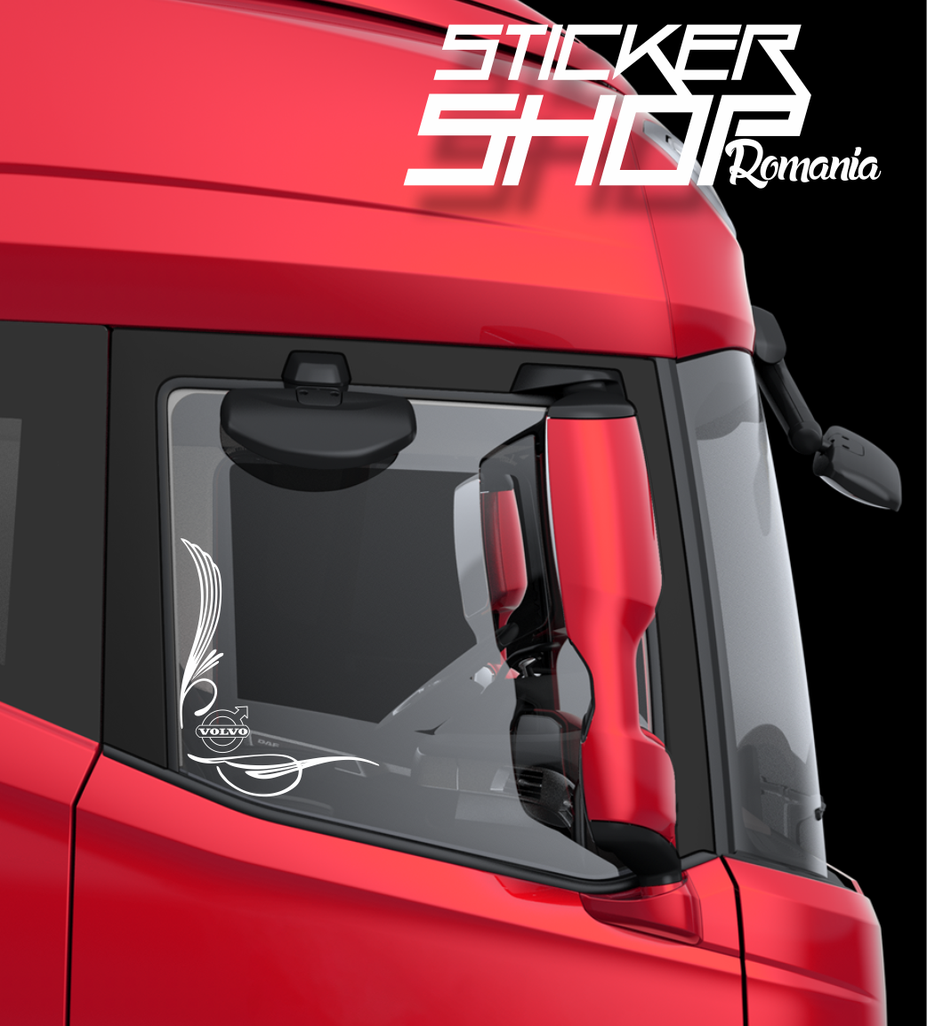 Set 2 Stickere Geam lateral Volvo 4
