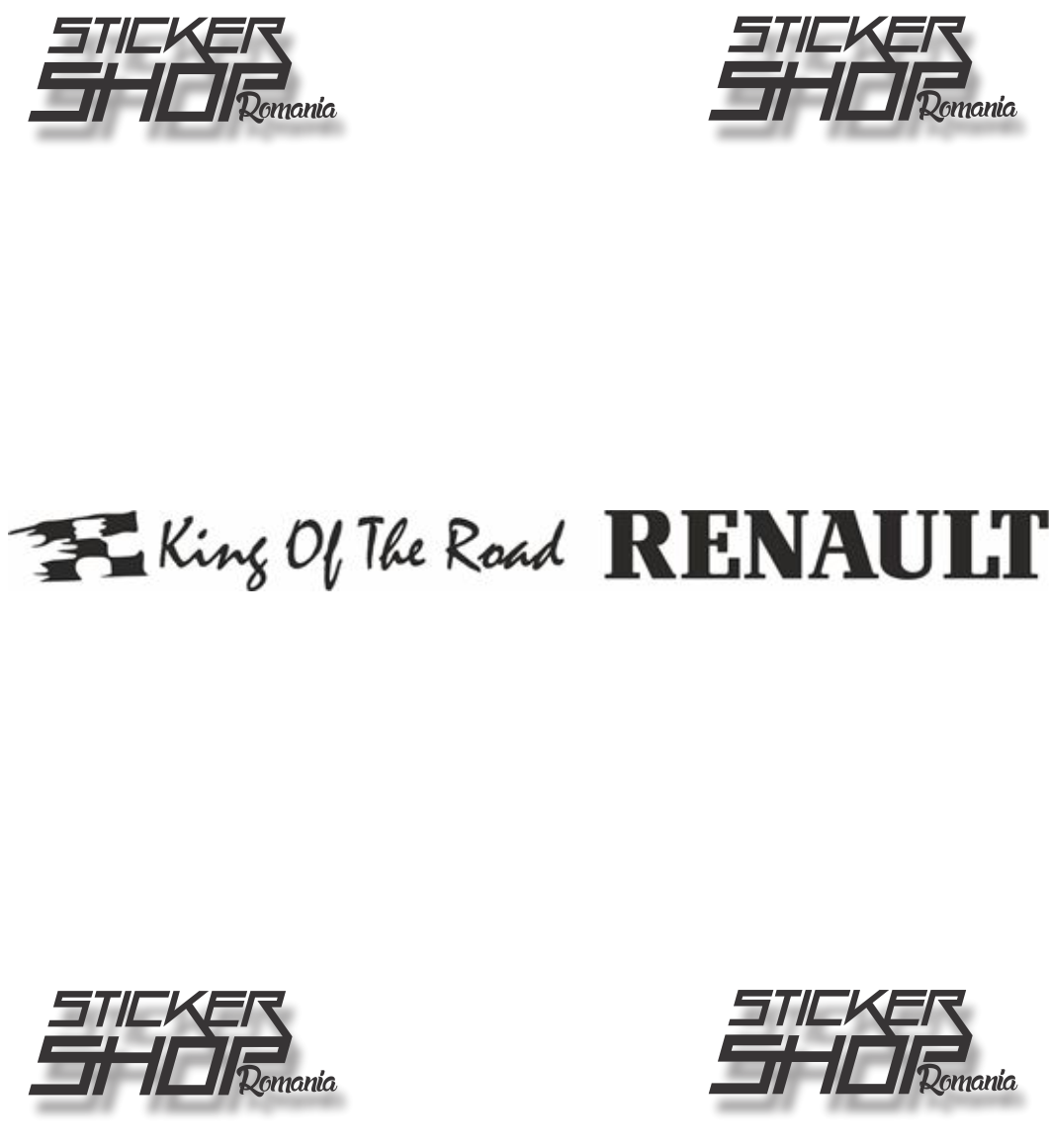 Sticker camion King of the road Renault