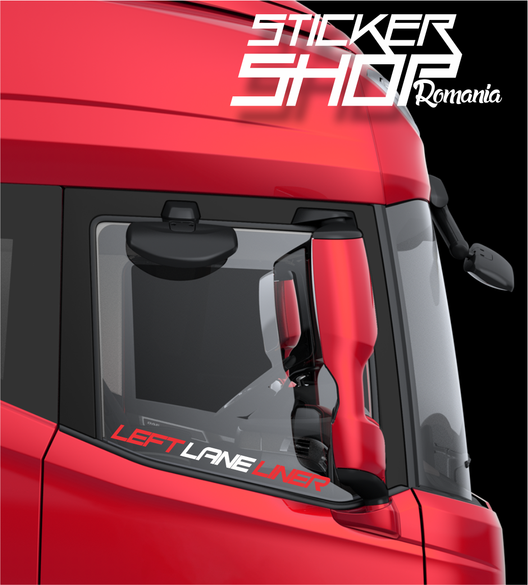 Set 2 stickere Geam lateral Left lane liner