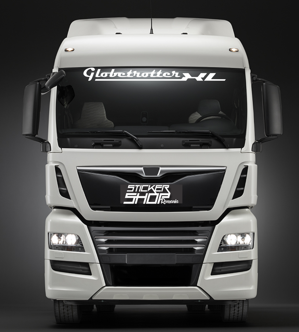 Sticker camion parasolar (scris) Globetrotter xl