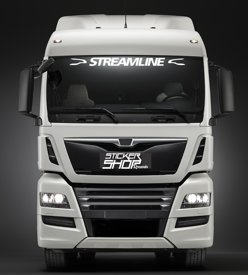 Sticker camion parasolar (scris) Streamline 2