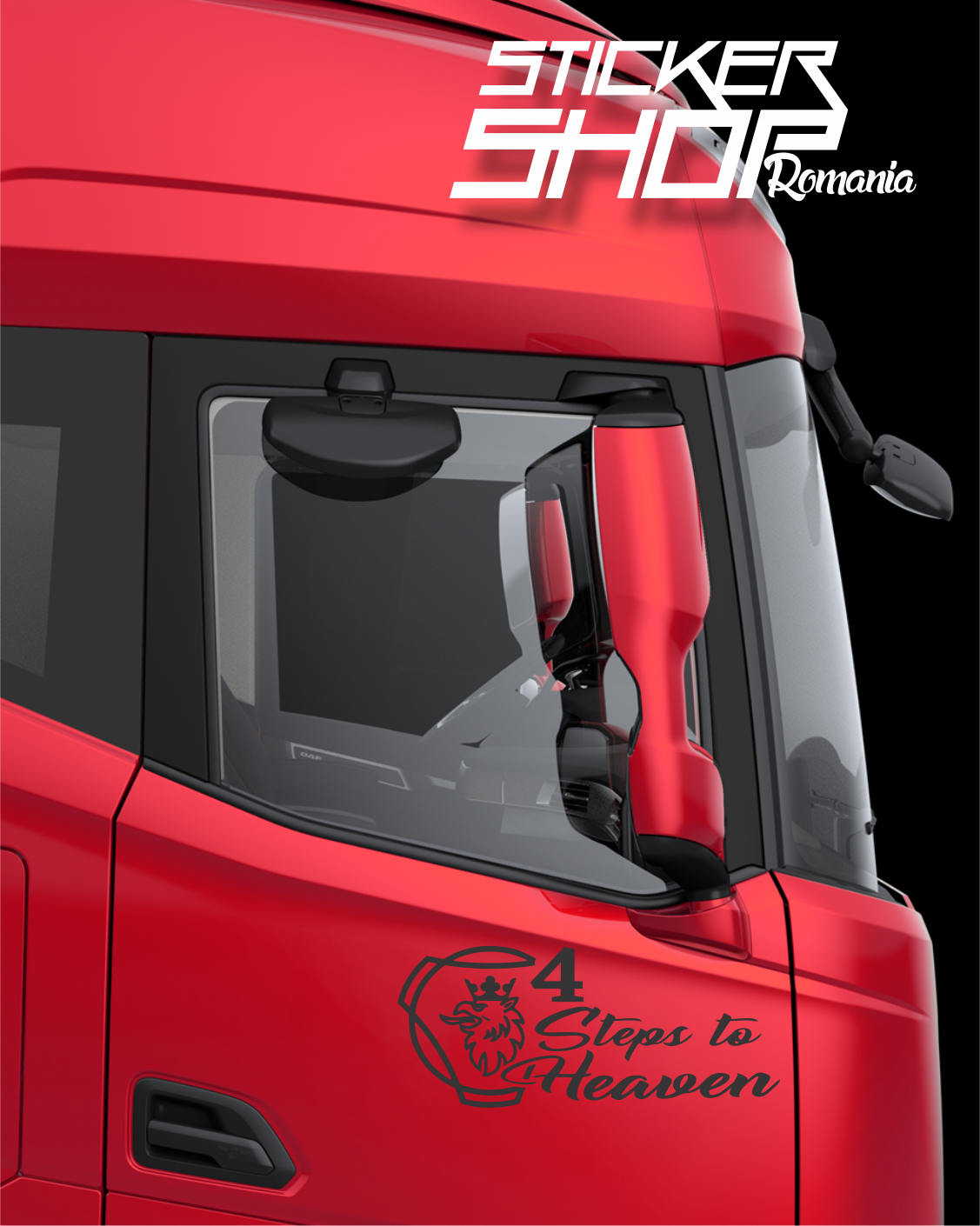 Sticker Scania 4 steps to heaven