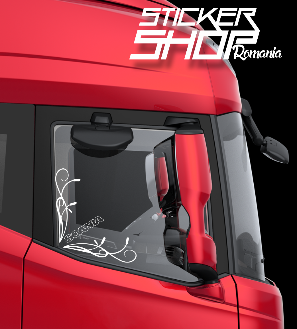 Set 2 Stickere Geam lateral Scania 2