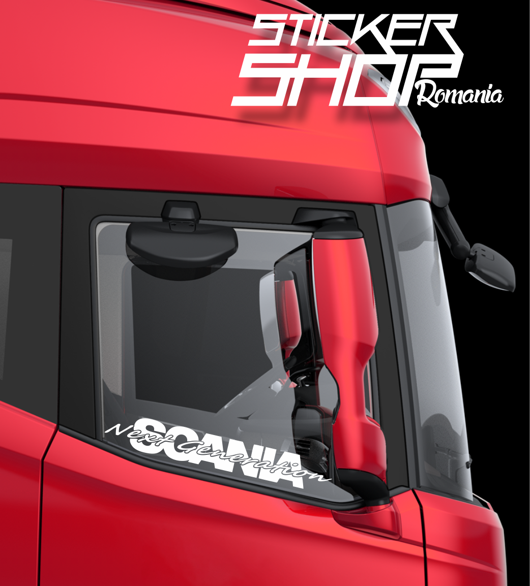 Set 2 stickere Geam lateral Scania next generation