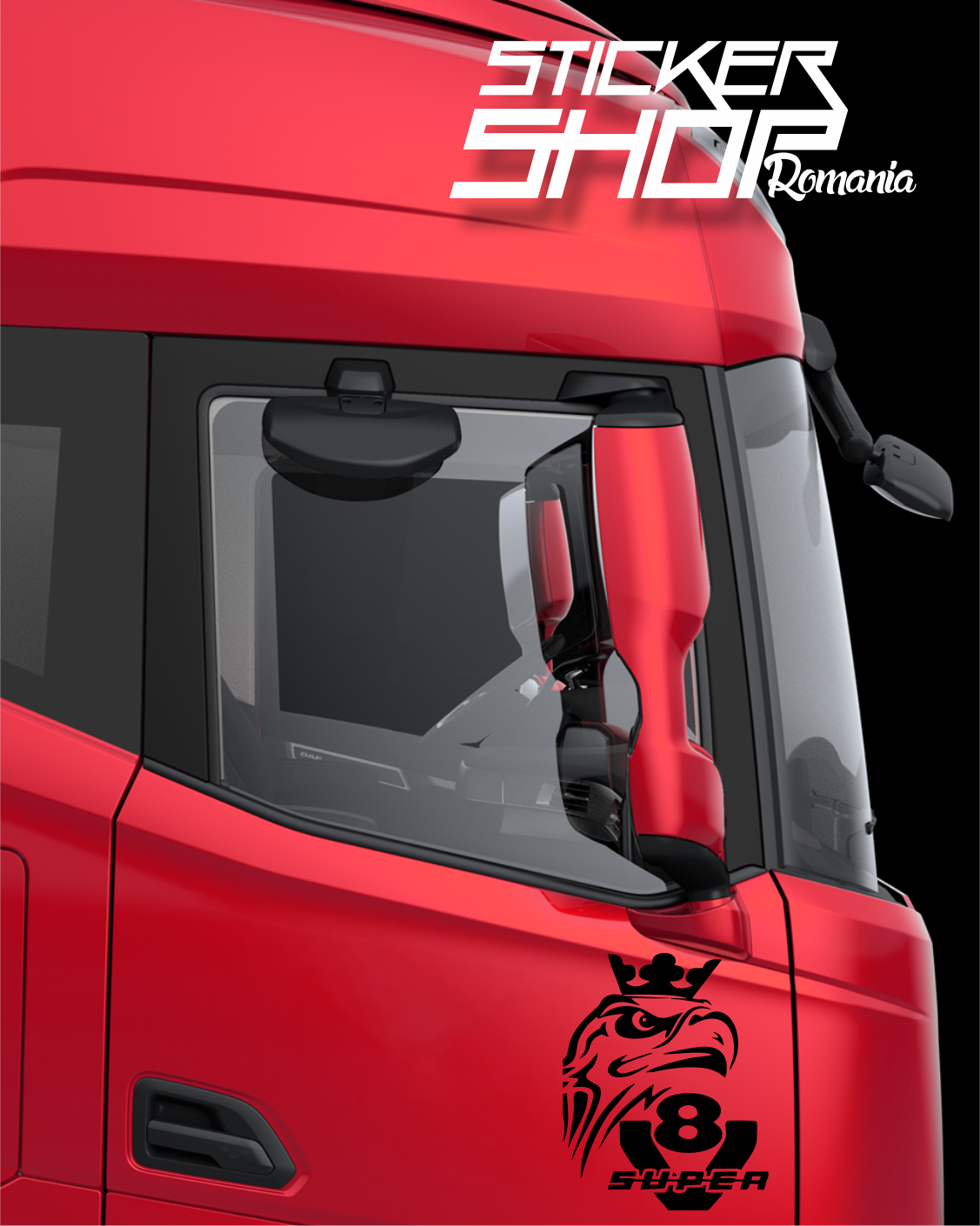 Sticker Scania V8 Super vultur