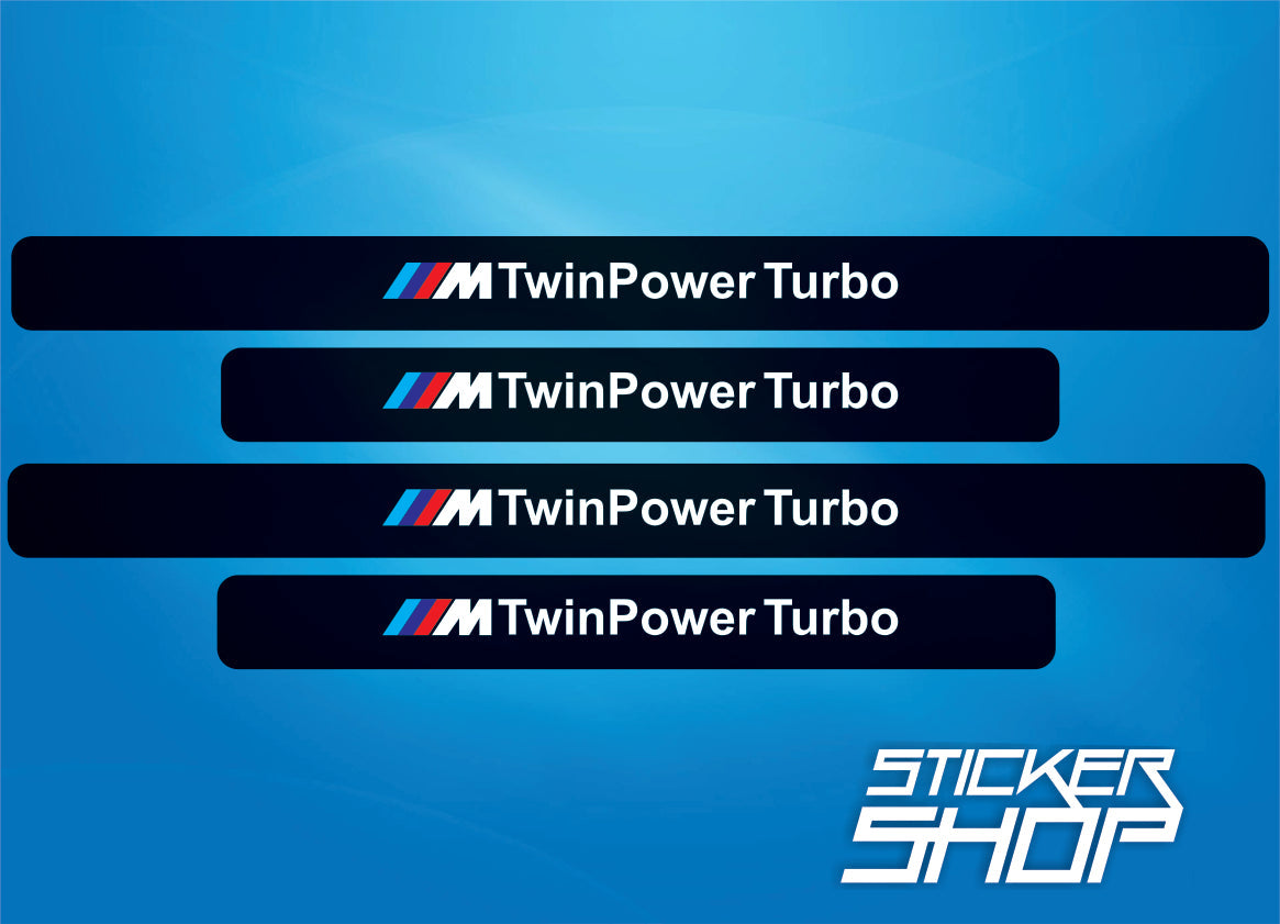 Set Sticker protectie prag Bmw Twin power