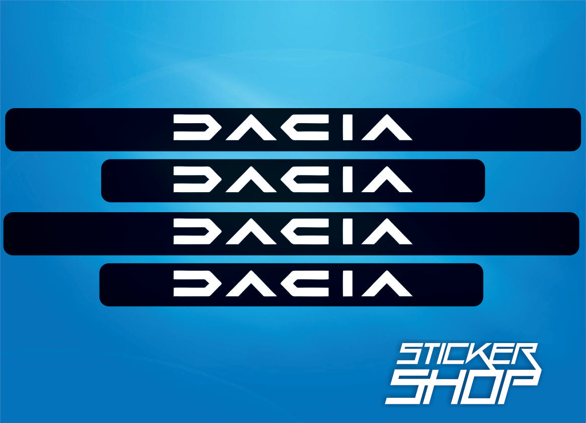 Set Sticker protectie prag Dacia model nou