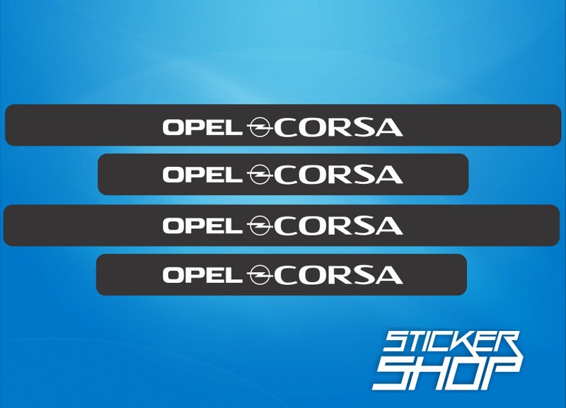Set Sticker protectie prag Opel corsa