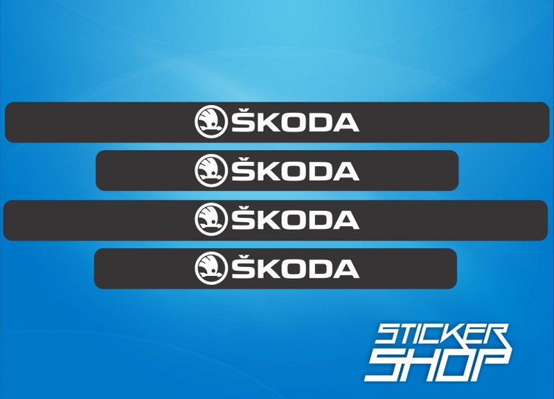 Set Sticker protectie prag Skoda