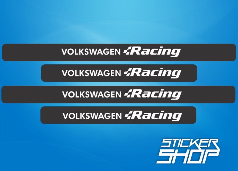 Set Sticker protectie prag Volkswagen Racing
