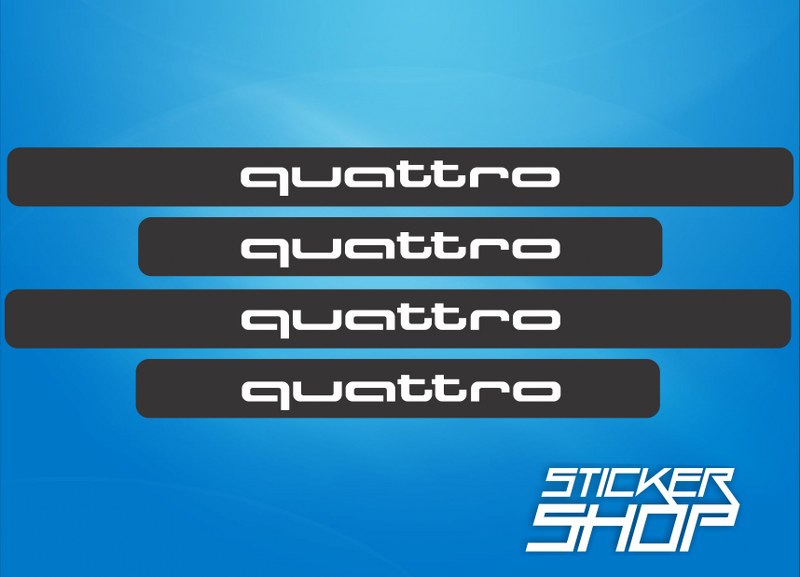 Set Sticker protectie prag quattro