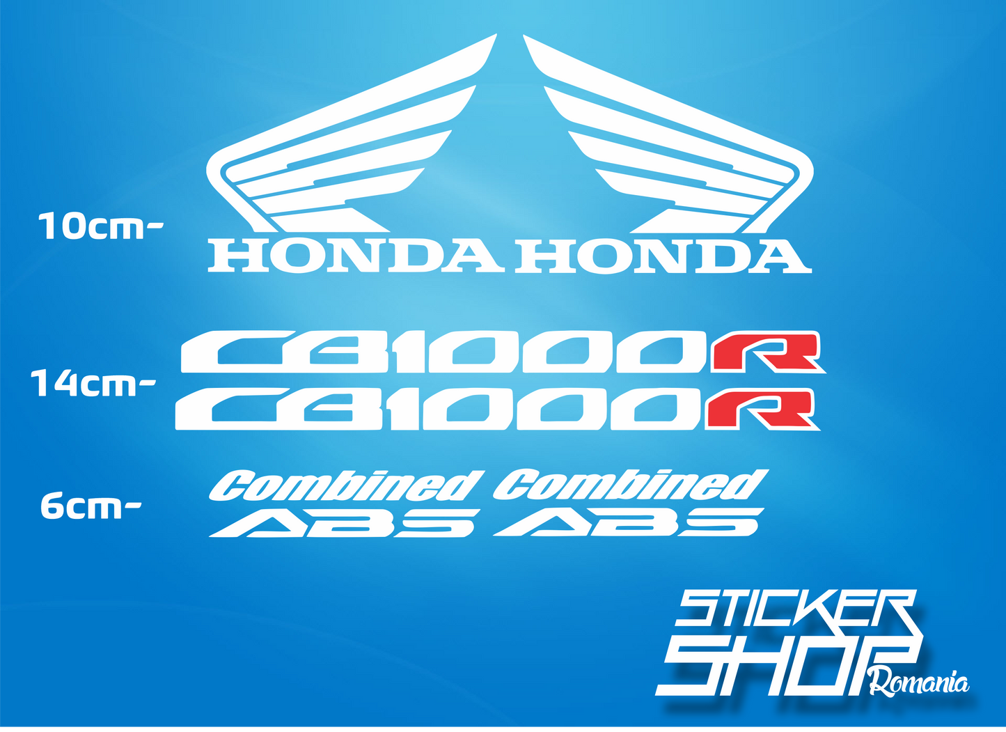 Set complet stickere honda cb1000r