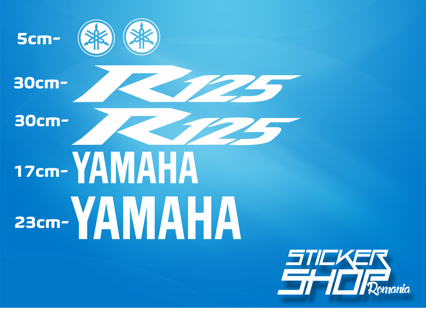 Set complet stickere Yamaha r125 ver 1
