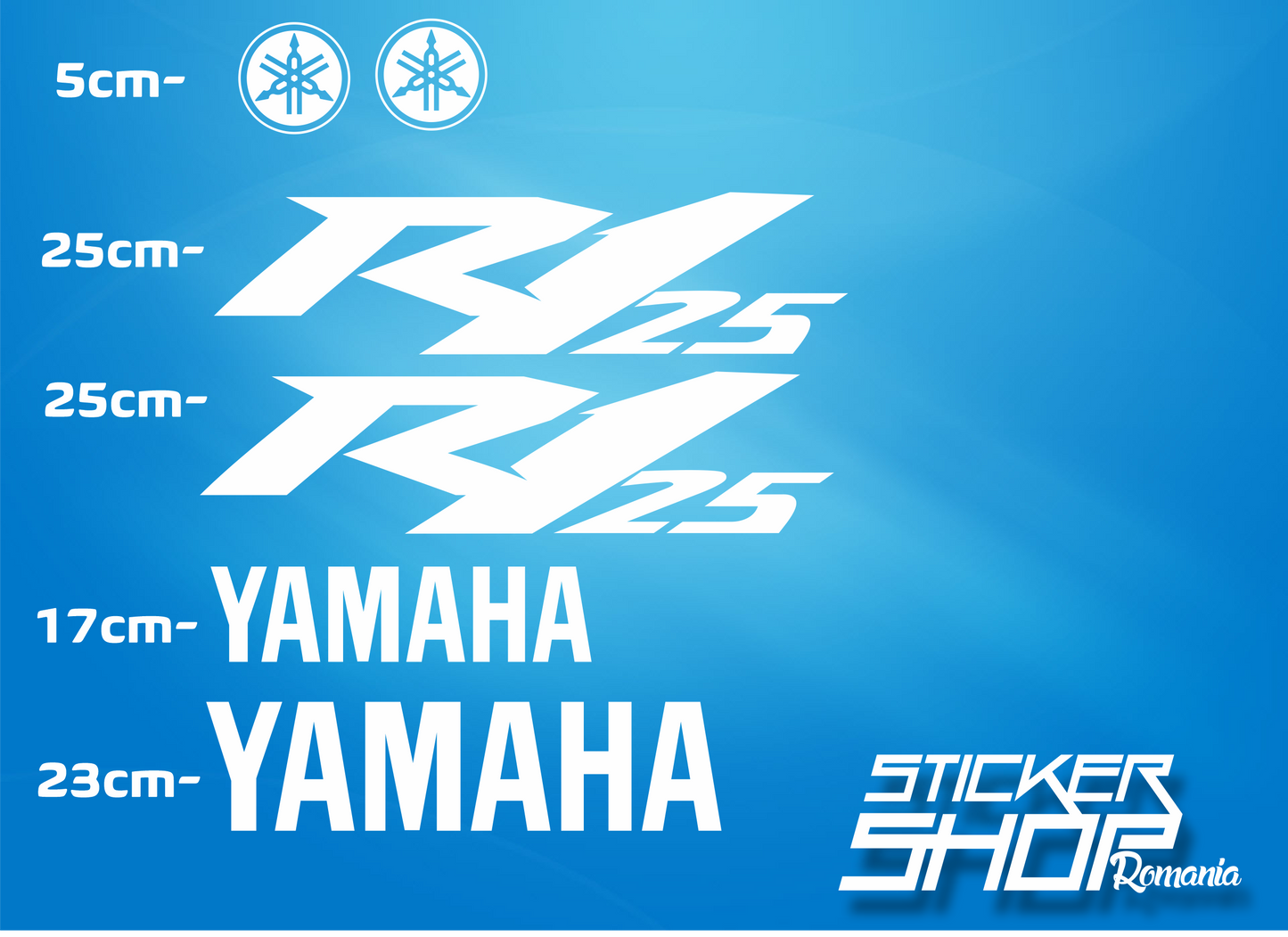 Set complet stickere Yamaha r125 ver 2