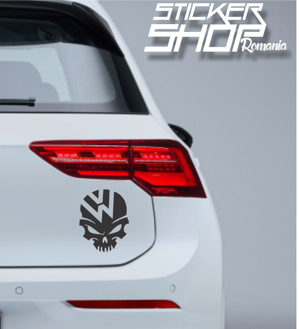 Sticker VW Volkswagen craniu 3