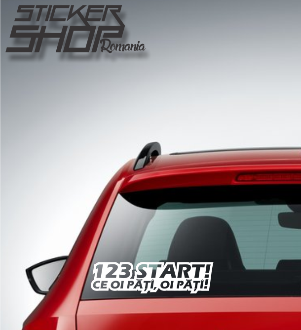 Sticker 123 start ce oi pățî oi pățî