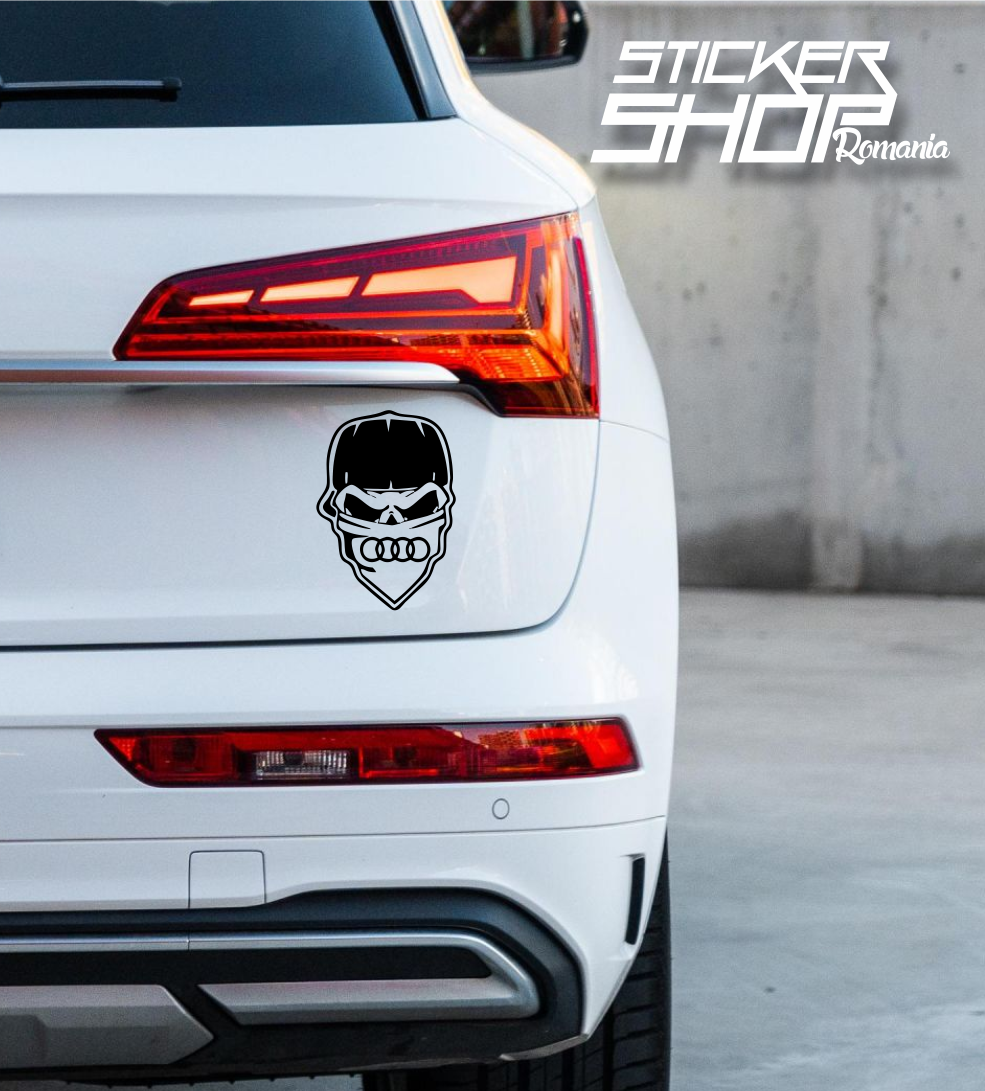 Sticker Audi s masca huligan