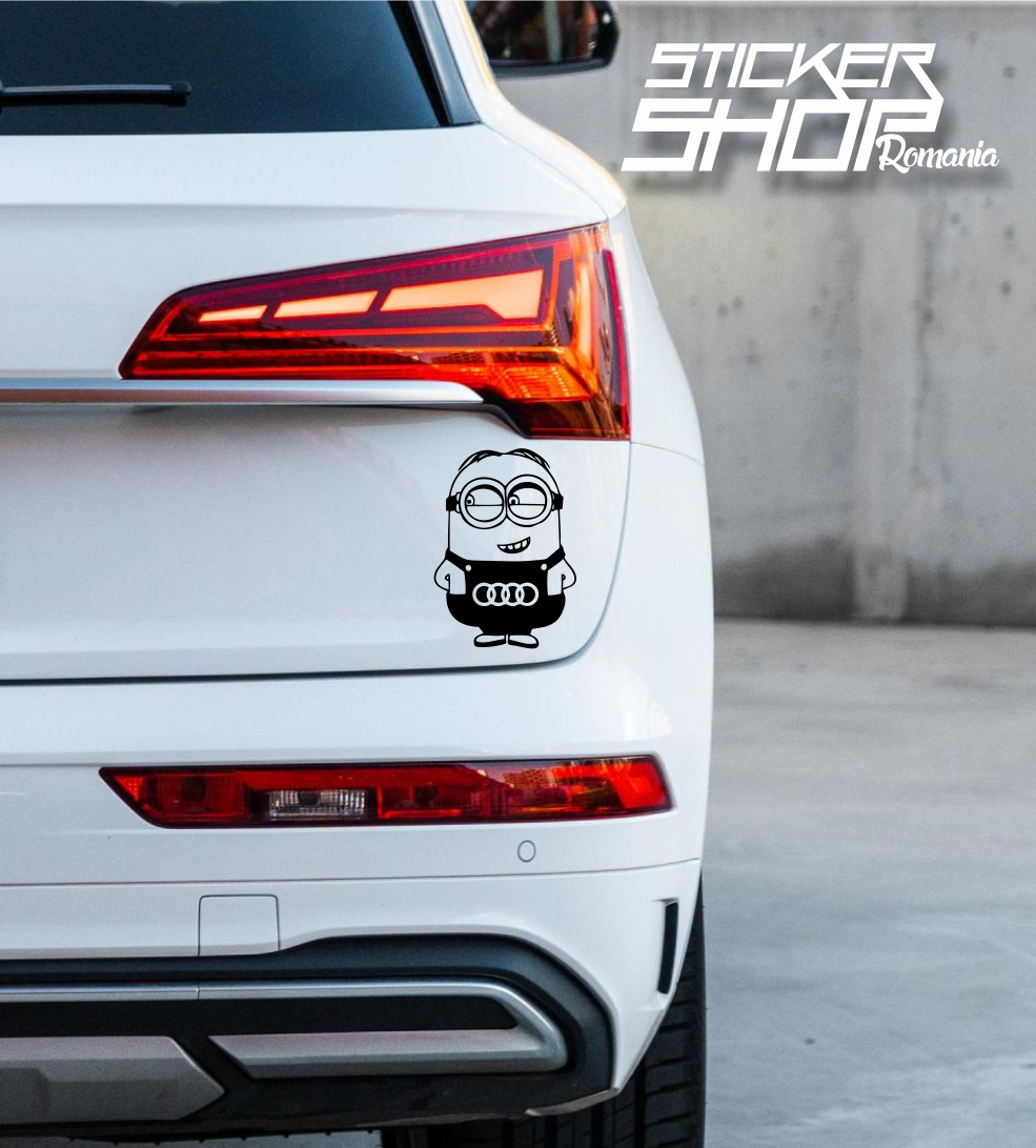 Sticker Audi Minion