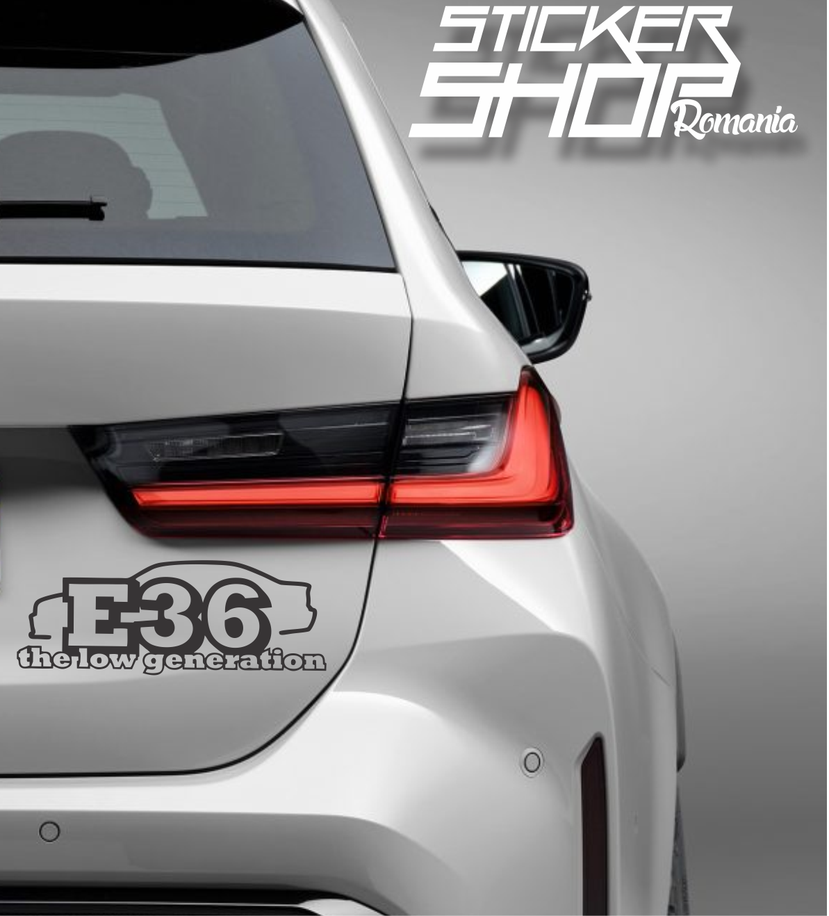 Sticker BMW e36 low generation