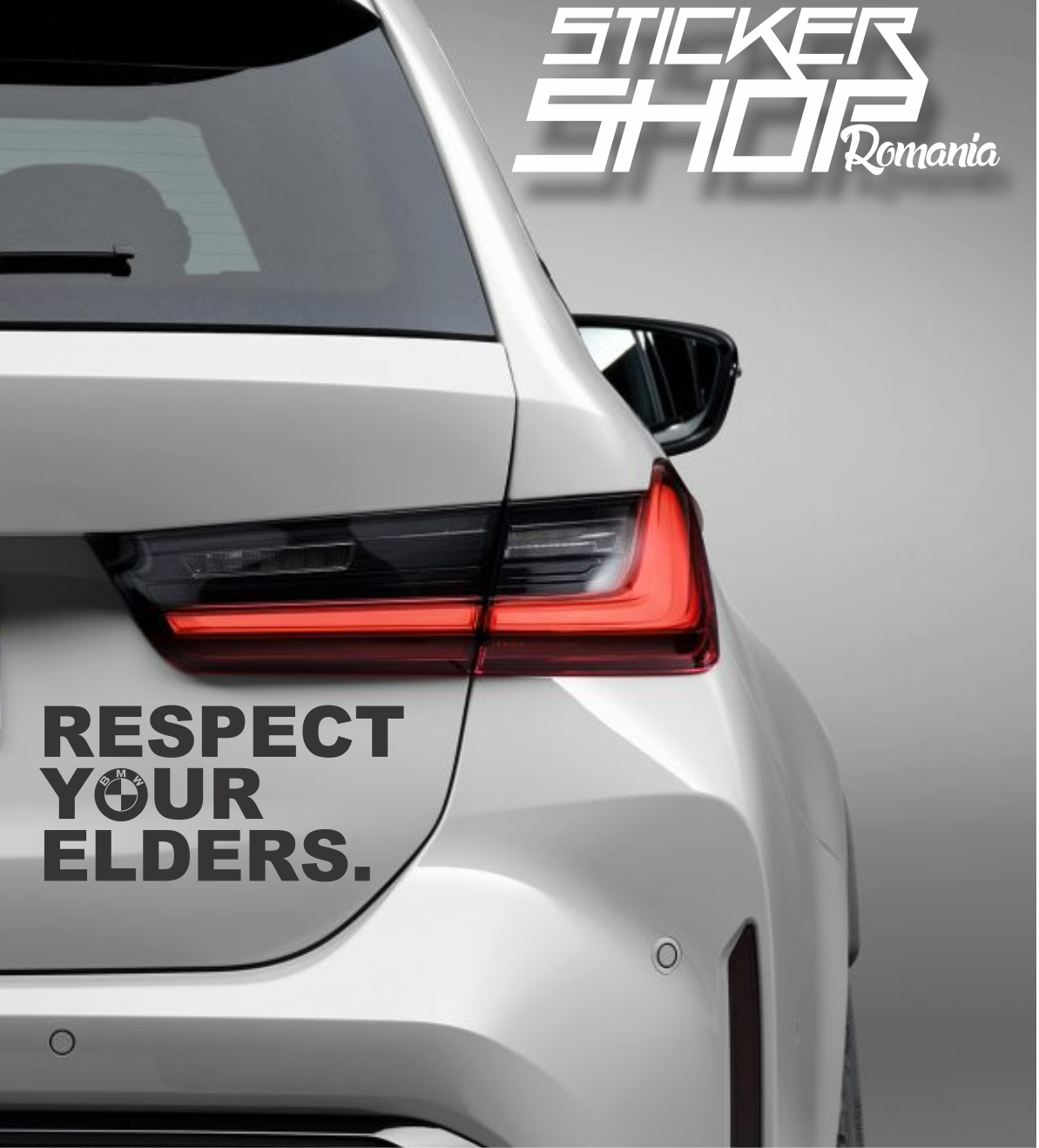 Sticker BMW Respect your elders