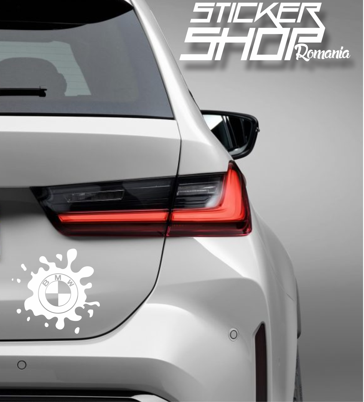 Sticker BMW pata vopsea