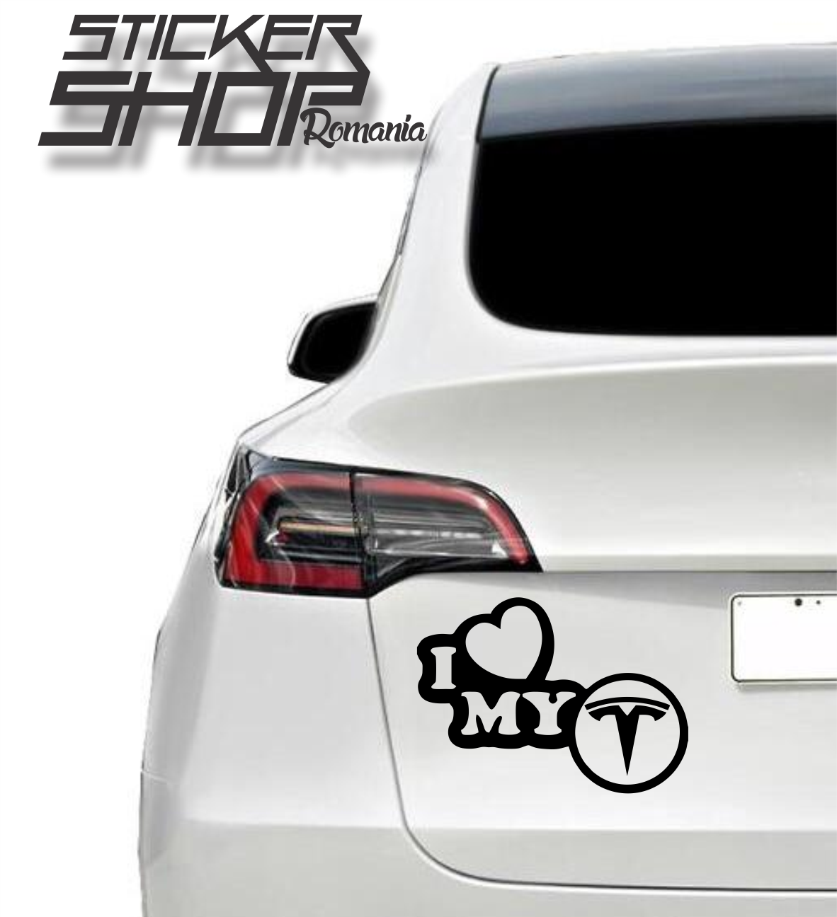 Sticker I love my tesla