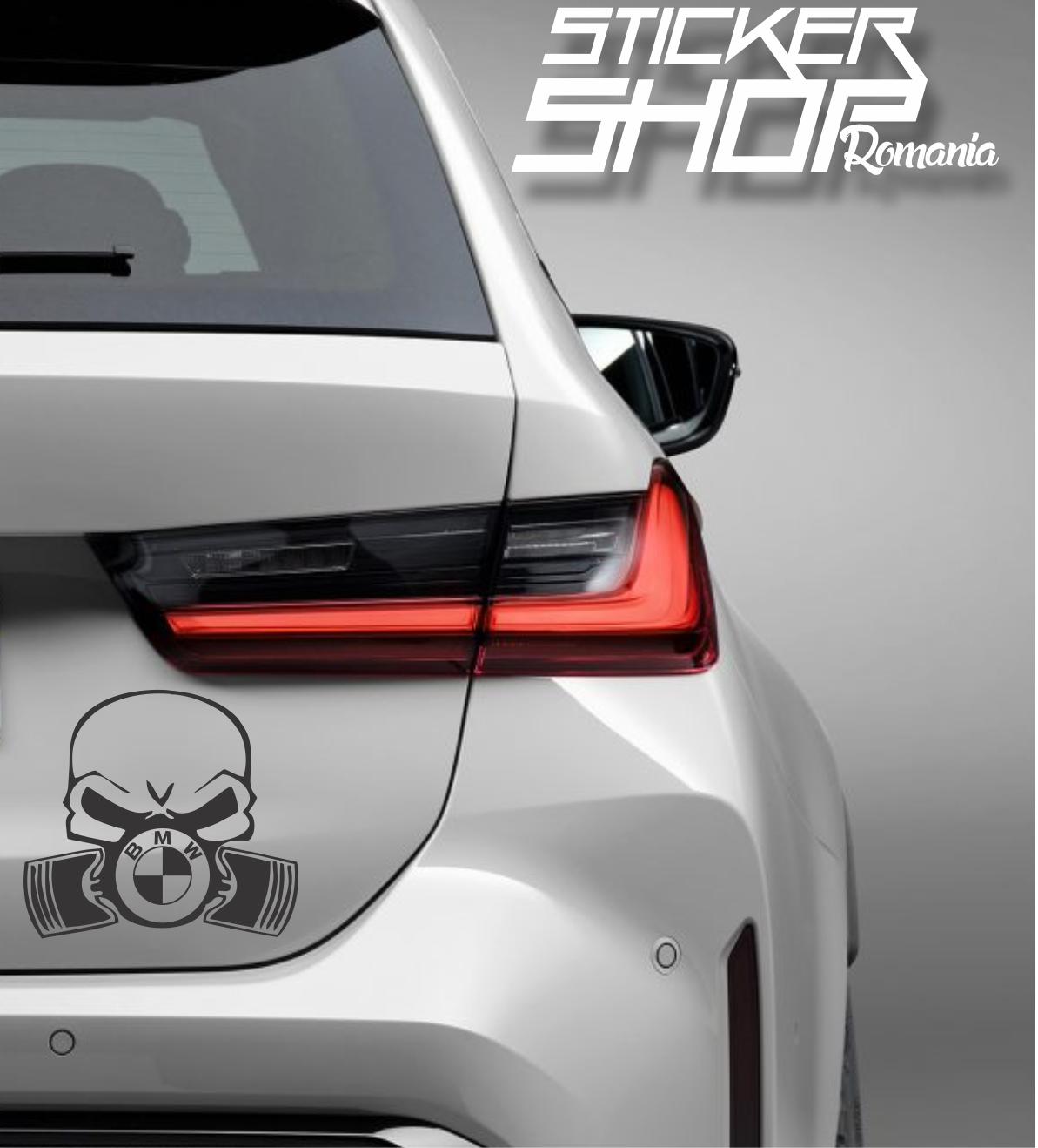 Sticker Masca gaz BMW