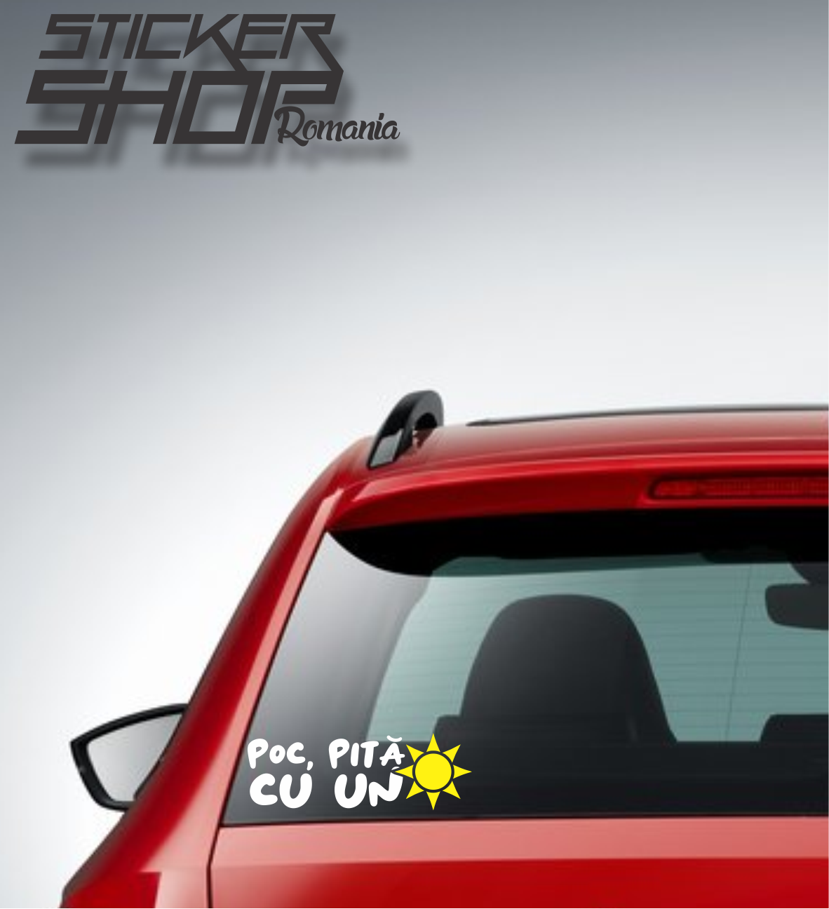 Sticker Poc pita cu un soare