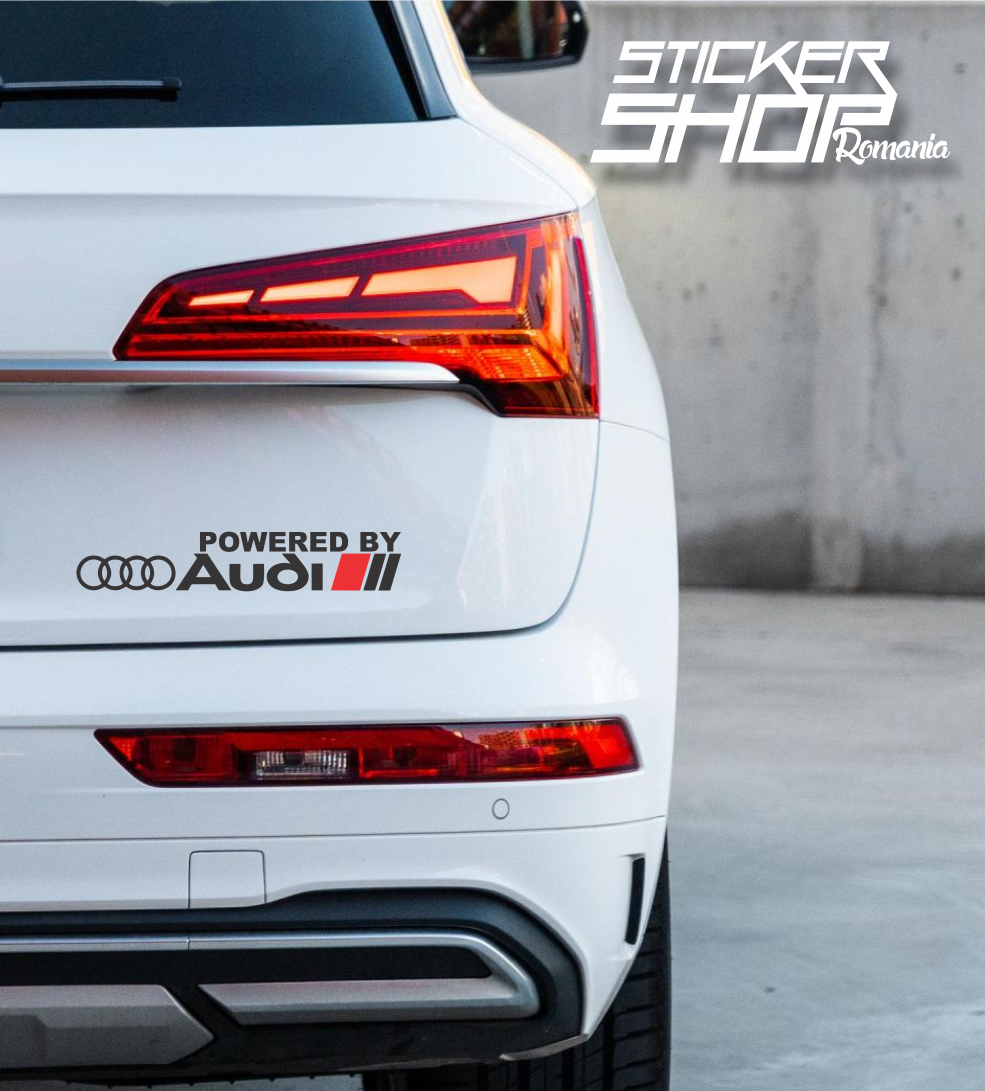 Sticker powered by audi