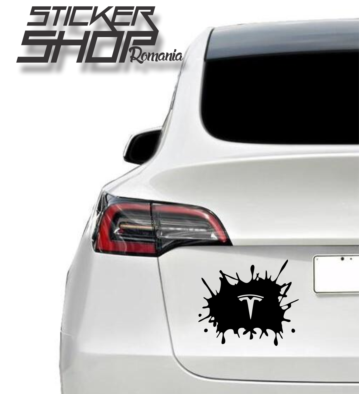 Sticker Splash Tesla
