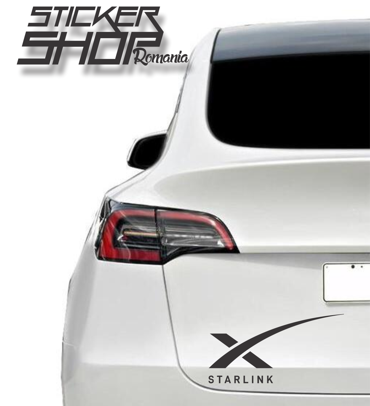 Sticker Tesla logo Starlink