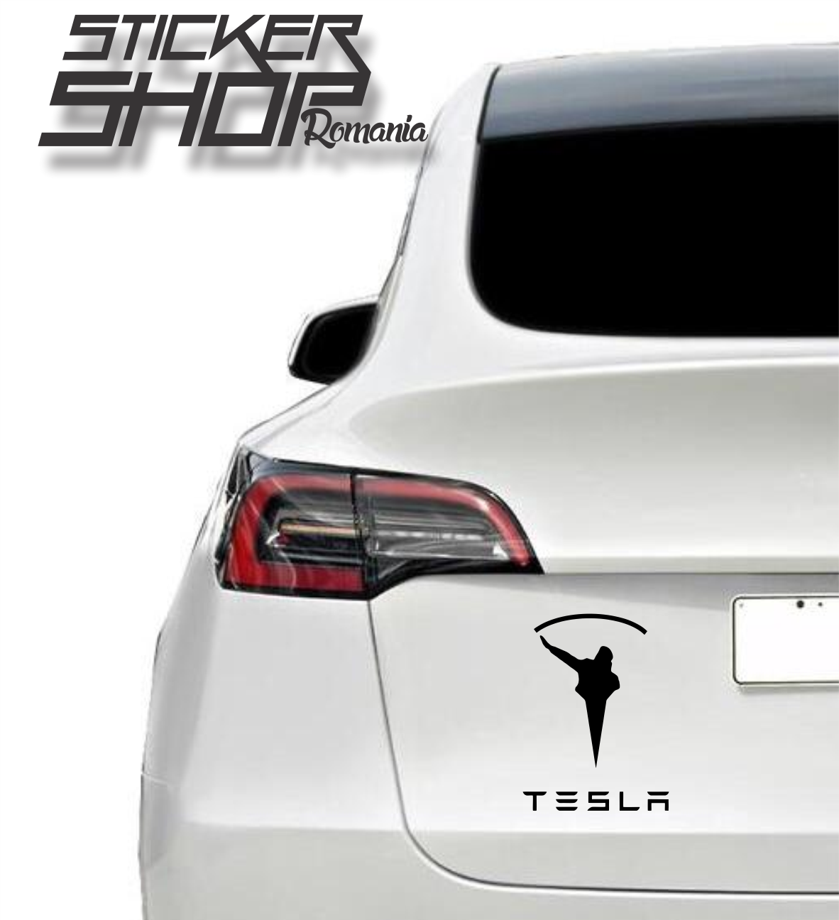 Sticker Tesla salut Elon Musk
