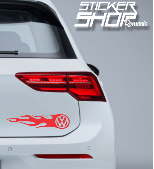 Sticker VW Volkswagen flacara
