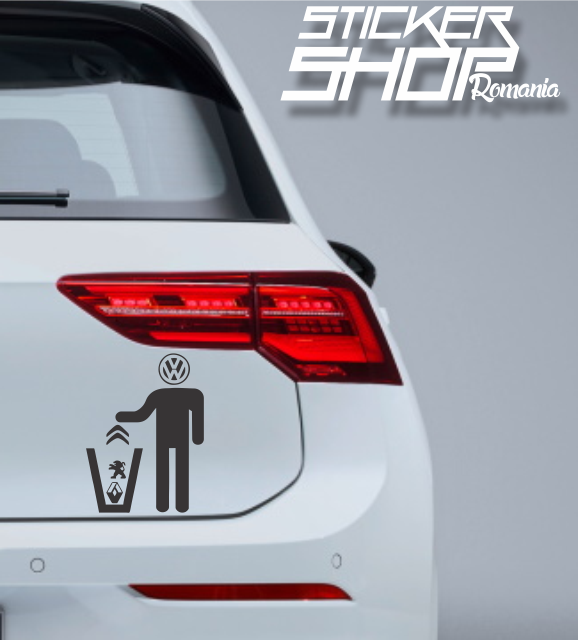 Sticker VW Volkswagen gunoi