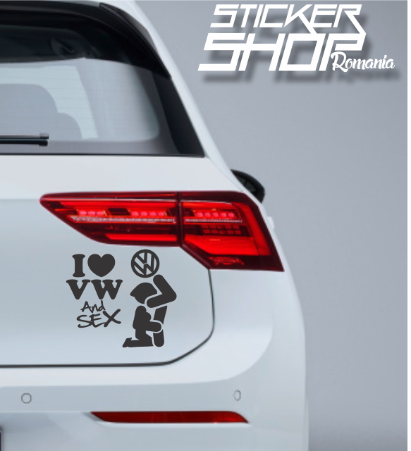 Sticker VW Volkswagen love and sex