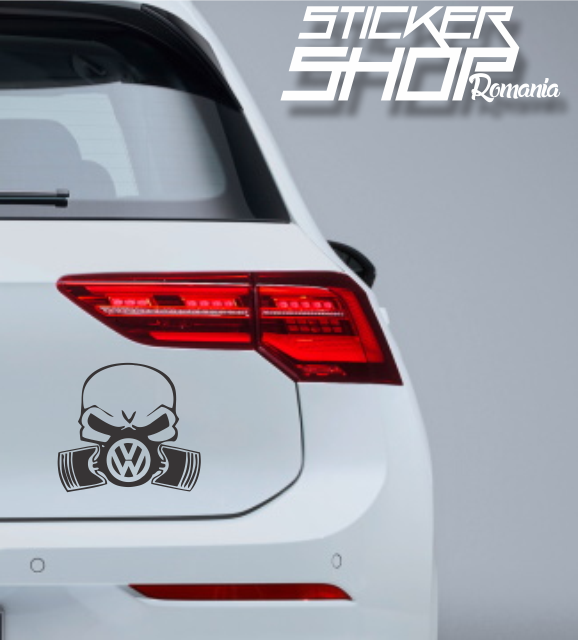 Sticker VW Volkswagen masca gaz