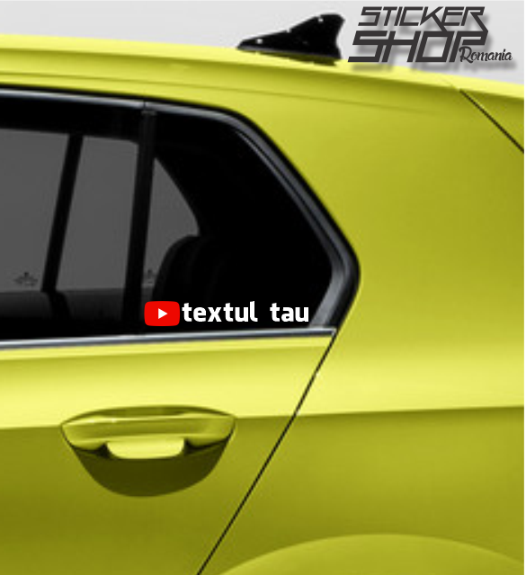 Sticker Youtube+nume