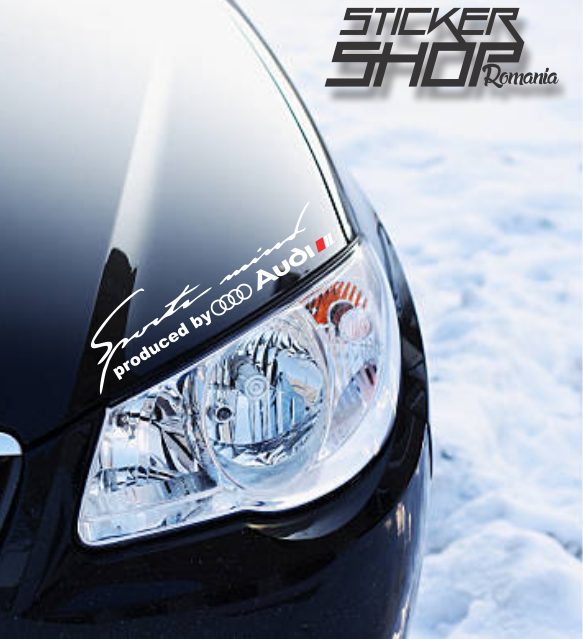 Sticker capota/far Sport mind Audi 2