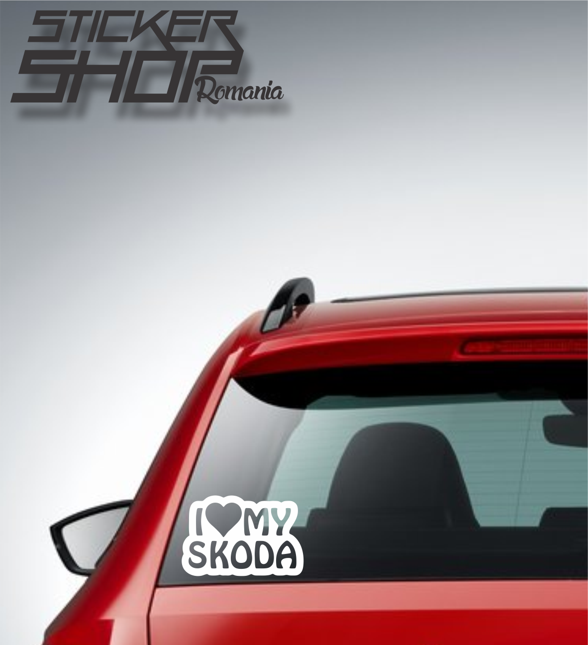 Sticker I love my skoda 2