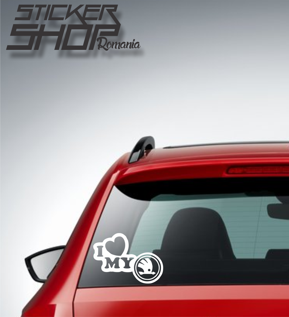 Sticker I love my skoda