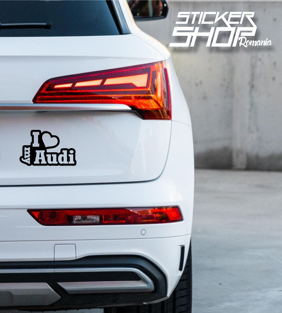 Sticker I love my audi 2