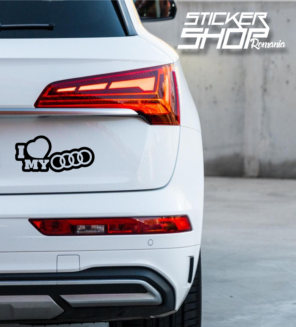 Sticker I love my audi