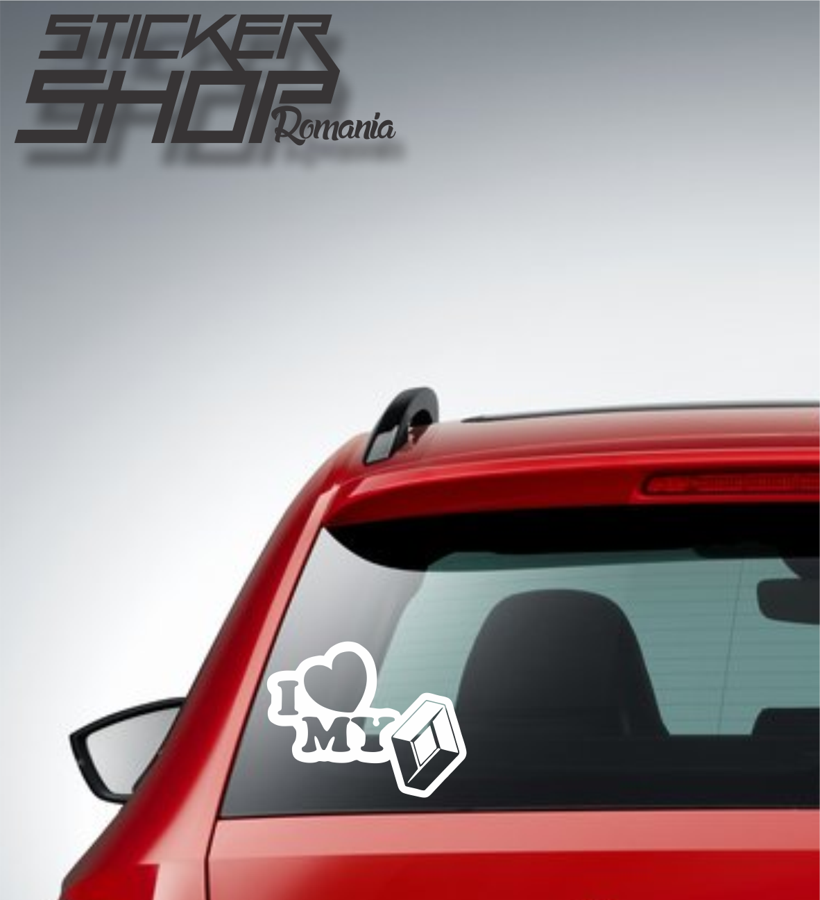 Sticker I love my renault